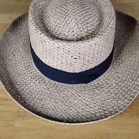 Ashworth Natural Straw Hat With Golf Design - Picture 3 of 7